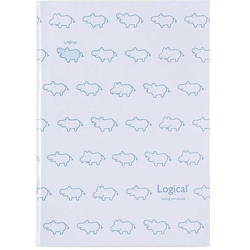 ヒポポシリーズ/A6ノート/ブルー ナカバヤシ