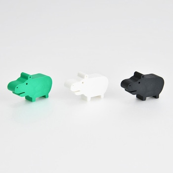 ヒポポシリーズ マスコット消しゴム/モノトーン ナカバヤシ