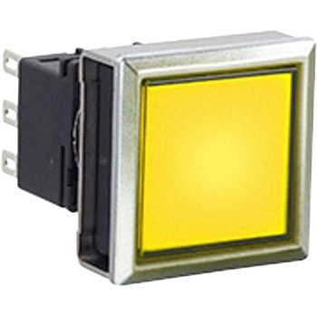 LBW7ML-A1T23Y �t���b�V���V���G�b�gLBW�V���[�Y �ƌ����{�^���X�C�b�` ���p�` IDEC(�a��d�C) ��t���a��22.5mm �p(���`) �I���^�l�C�g 2c �ƌ��F:��   LBW7ML-A1T23Y 66044177