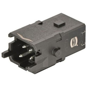 ヘビーデューティコネクタ Han 1A シリーズ オス 3極 10A 230 V、400 V 1A 09100032605 ハーティング