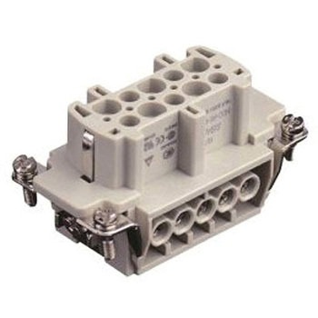 ヘビーデューティパワーコネクタ HDC HE シリーズ メス 10極 16A 500 V TE Connectivity Japan(旧:TYCOELECTRONICS(タイコエレクトロニクス))