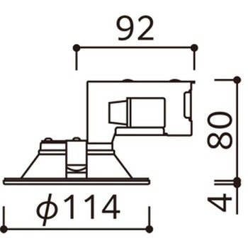 準耐火構造対応 屋外用 LED一体型 ベースダウンライト ODELIC(オーデリック)