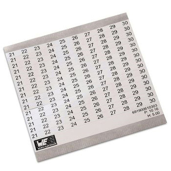 マーキングラベル WR-TBL 粘着式マーカーカード for use with for use with 端子台 1袋 5個入 WURTH ELEKTRONIK