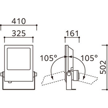 屋外用 スクエアライト DMX制御 ODELIC(オーデリック)