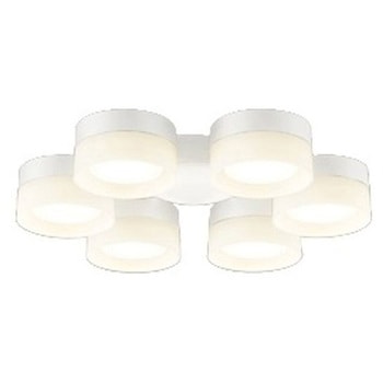 高演色LED シーリングファン用灯具 乳白セードタイプ 6灯 R15クラス2 ODELIC(オーデリック)