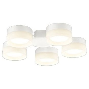 高演色LED シーリングファン用灯具 乳白セードタイプ 5灯 R15クラス2 ODELIC(オーデリック)