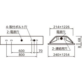 LED-LINE LEDユニット埋込型 40形 下面開放型 ルーバー ODELIC(オーデリック)