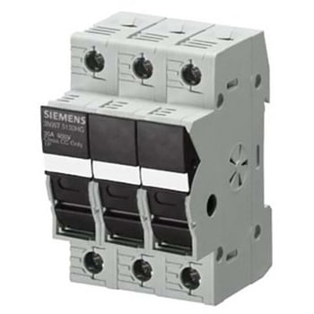 レール取り付けヒューズホルダ 30A 600V ac 1袋 4個入 SIEMENS