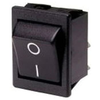 ロッカースイッチ 双極単投 DPST イルミネーション：なし カットアウト幅：22.3mm 1箱 1000個入 BULGIN