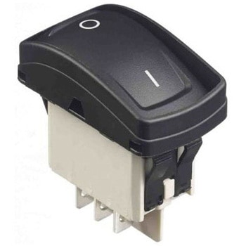 ロッカースイッチ 単極双投 SPDT イルミネーション：なし カットアウト幅：21.08mm 1セット 10個入 APEM
