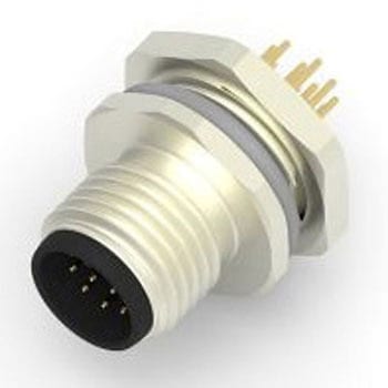 丸型コネクタ 12極 M12 パネルマウント TE CONNECTIVITY