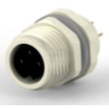 丸型コネクタ 3極 M8 パネルマウント 1箱 100個入 TE Connectivity Japan(旧:TYCOELECTRONICS(タイコエレクトロニクス))
