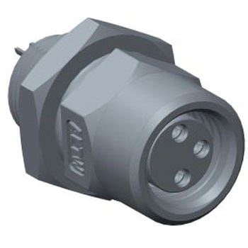 丸型コネクタ 3極 M8 背面取り付け 1セット 10個入 AMPHENOL