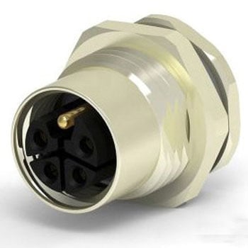 丸型コネクタ 4極 M12 パネルマウント TE CONNECTIVITY