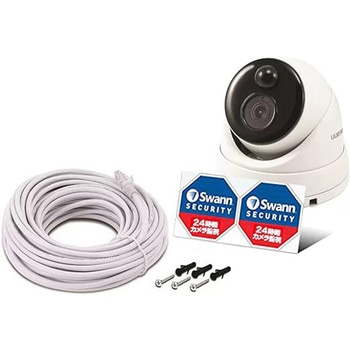 Swann セキュリティカメラ NVR 4K 800万画素 ドーム型 防犯カメラ 屋外 屋内仕様 IP66 防水防塵対応 熱感知機能 増設用 - SWANN(スワン)