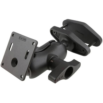 VESAプレート&スクエアクランプベースセット(ショートアーム) 75x75mm -101mm対応 2.25インチボール ラムマウント