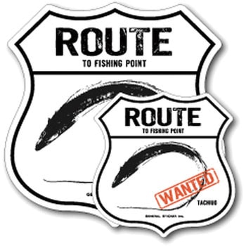 FS-041 FISHING�X�e�b�J�[ �[�l�����X�e�b�J�[ �ϐ����^�C�v �^�`�E�IAset  1�Z�b�g(2��) FS-041 66080875