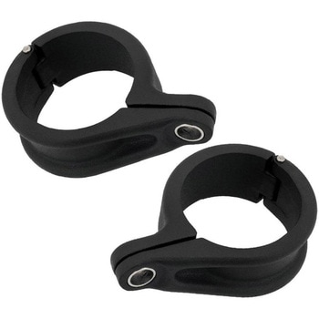 フロントウインカーステー CLAMPITS 39mmフォーククランプ ブラック M8/M10 モートーン