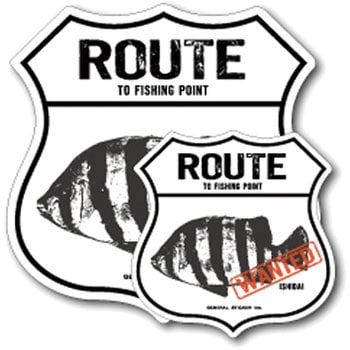 FS-086 FISHING�X�e�b�J�[ �[�l�����X�e�b�J�[ �ϐ����^�C�v �C�V�_�CAset  1�Z�b�g(2��) FS-086 66081322