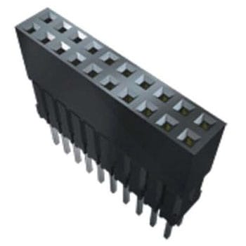 基板接続用ソケット 15 極 2.54mm 2 列 スルーホール SAMTEC