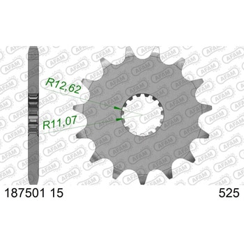 フロントスプロケット 525-15 AFAM(アファム)