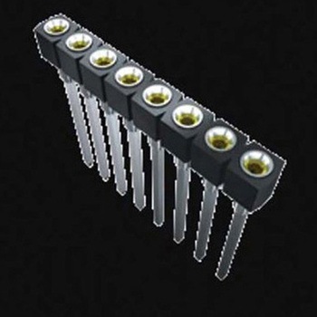 基板接続用ソケット 11 極 2.54mm 1 列 スルーホール 1袋 2個入 SAMTEC