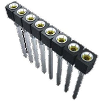 基板接続用ソケット 12 極 2.54mm 1 列 スルーホール 1袋 2個入 SAMTEC