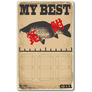 FS-150 FISHING�X�e�b�J�[ �[�l�����X�e�b�J�[ �ϐ����^�C�v BEST�w���u�i  1�� FS-150 66081968