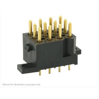 基板接続用ソケット 12 極 5.08mm 4 列 PCBマウント SOURIAU