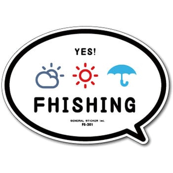 FS-201 FISHING�X�e�b�J�[ �[�l�����X�e�b�J�[ �ϐ����^�C�v YES!�J�̓���  1�� FS-201 66082476