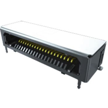 基板接続用ソケット 20 極 0.8mm 1 列 スルーホール 1セット 375個入 SAMTEC