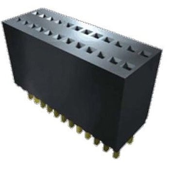 基板接続用ソケット 20 極 1.27mm 1 列 スルーホール 1セット 22個入 SAMTEC