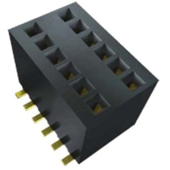 基板接続用ソケット 20 極 1.27mm 2 列 表面実装 - SAMTEC