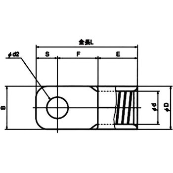 CB38-6S 低圧開閉器用 裸圧着端子(CB形) 1袋(3個) ニチフ 【通販サイト