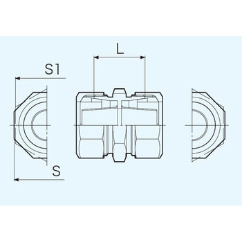 青銅製(KPCジョイント)水道用ポリエチレン管金属継手(ソケット) キッツ