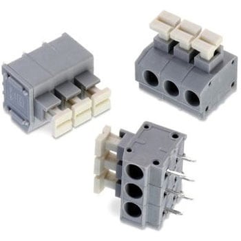 基板用端子台 411Bシリーズ 5mmピッチ 1列 2極 グレー / 白 1箱 420個入 WURTH ELEKTRONIK