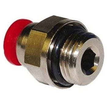 空圧ストレートねじ付きアダプタ コネクタA：G 1/8 オス コネクタB：プッシュイン8 mm チューブねじ込み 1袋 10個入 NORGREN