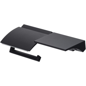 棚つきペーパーホルダー ブラック カクダイ