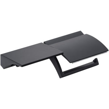 棚つきペーパーホルダー ブラック カクダイ