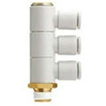 トリプルユニバーサルエルボ KQ2VT (シール剤付) ミリサイズ SMC