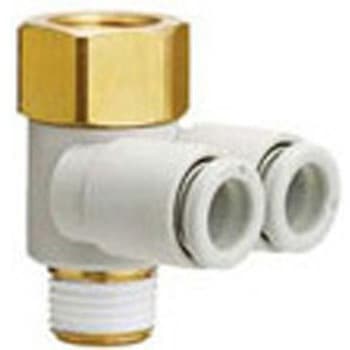 ブランチユニバーサルメスエルボ KQ2ZF (シール剤付) ミリサイズ SMC