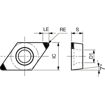 チップ 2QP-DCGT-HP タンガロイ