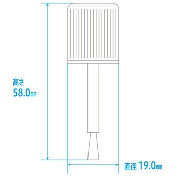 ハケ付丸型投薬瓶(外用瓶) 金鵄製作所