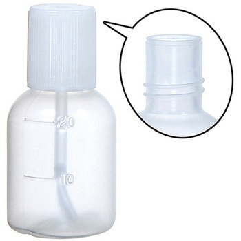 ハケ付丸型投薬瓶(外用瓶) 金鵄製作所