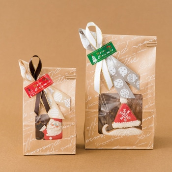 クリスマスオーナメントプリントサテンリボン HEADS(ヘッズ)