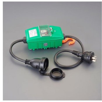 三相200V/19A/0.7m 過負荷・漏電保護タップ エスコ