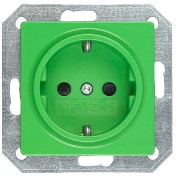 産業用ソケット 緑 16A 0個 250V - SIEMENS