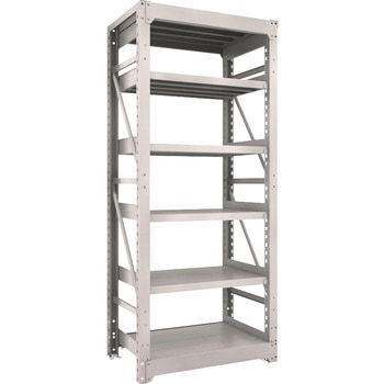 M10型 ボルト式重量棚 1000kgタイプ 高さ1800mm 単体型 TRUSCO