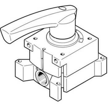 手動バルブ ロッドレバー G 1/4 Festo