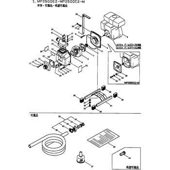 21685 MP2500E2 本体，付属品，希望付属品部品 ゴムマルパッキン